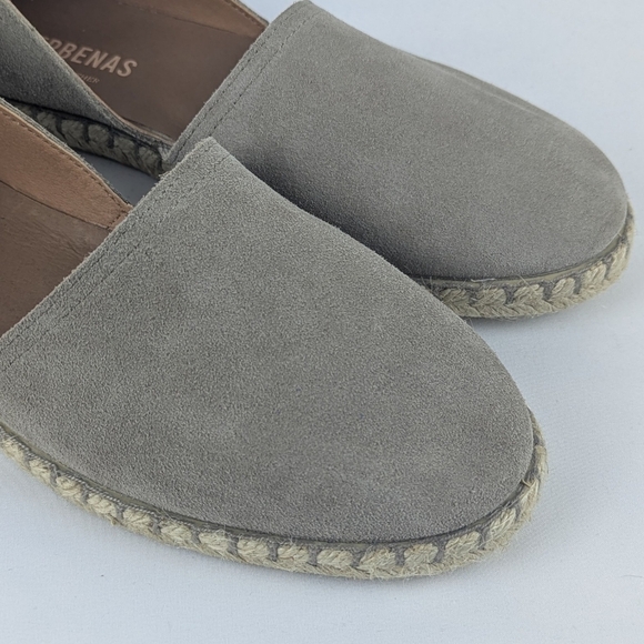 Verbenas Espadrilles Carmen Suede Leather Closed Toe Stone EU41 (9.5/10) NWT - Picture 7 of 16
